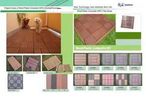 DIY telha decks wpc wood plastic composite pisos interligados