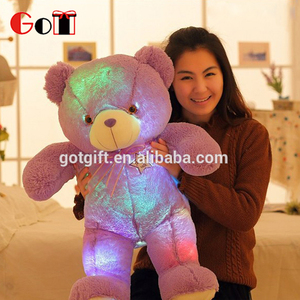 HA CONDOTTO LA Luce <span class=keywords><strong>Teddy</strong></span> Bear Pillow Plush Doll Toy Bambini Amici Regali Di Compleanno - Product Image 1