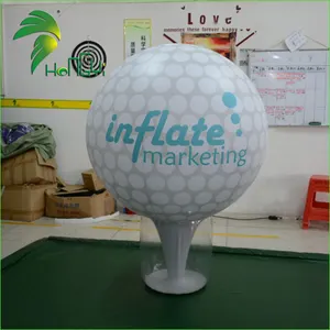 プロモーションイベント用の巨大な広告大型エアゴルフボールモデル/インフレータブルゴルフボール