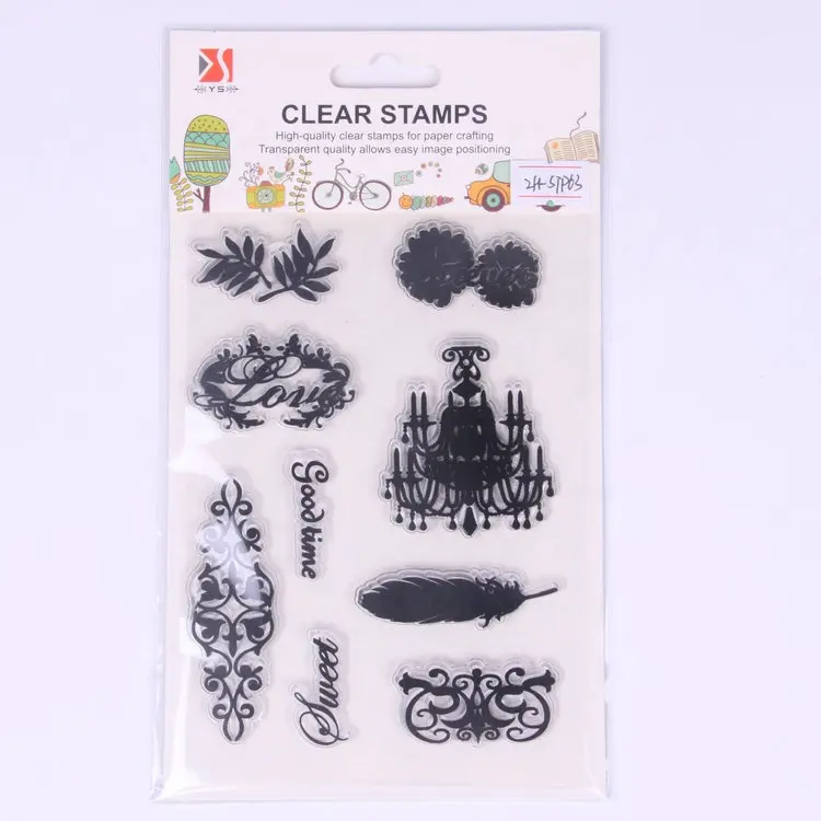 Eenvoudige leven & frame decoratie clear stempel