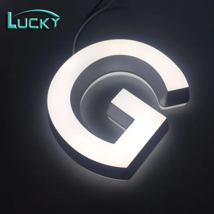 High quality 3D Lighting Acrylic Mini LED Channel Letter Sign / Bending Machine Making Acrylic face Lighting Letters