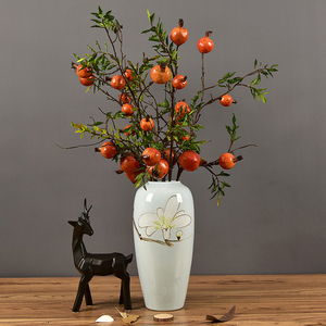 All'ingrosso Vero Tocco Bacche 5 Teste di <span class=keywords><strong>Melograno</strong></span> Artificio Frutto Artificio <span class=keywords><strong>Fiore</strong></span> con rami - Product Image 1
