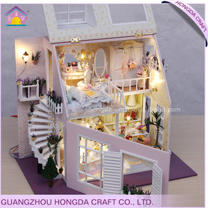 Maison de poupée <span class=keywords><strong>miniature</strong></span> <span class=keywords><strong>en</strong></span> <span class=keywords><strong>bois</strong></span> assemblée avec lumière et musique, fournitures pour maison de poupée, miniatures de meubles pour maison de poupée, vente <span class=keywords><strong>en</strong></span> gros - Product Image 3