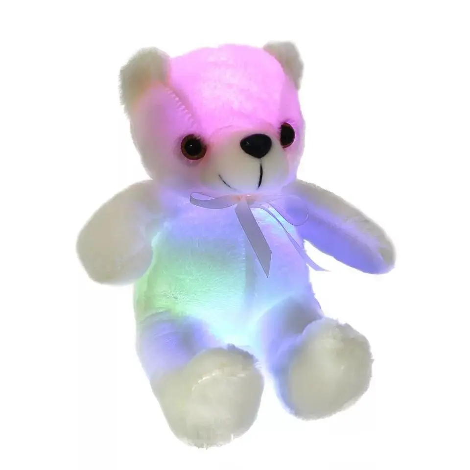 고품질 LED 테디 베어 봉제 장난감 다채로운 테디 베어 플러시 테디 베어 어린이