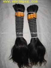 Extensions de cheveux humains Remy du temple sud de l'Inde Cheveux en vrac non traités et non tissés d'Inde - Product Image 3