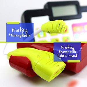 Juego de <span class=keywords><strong>caja</strong></span> <span class=keywords><strong>registradora</strong></span> con comida de simulación, dinero, luces y sonidos - Product Image 4
