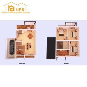 A basso costo prefabbricato Casa struttura <span class=keywords><strong>in</strong></span> acciaio calcestruzzo per Casa unifamiliare ufficio e alloggi temporanei - Product Image 6