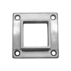 Plaque de <span class=keywords><strong>Base</strong></span> à <span class=keywords><strong>Tube</strong></span> carré en acier inoxydable, pour la main courante, 1 pièce, meilleur prix - Product Image 3