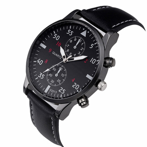 Moda retrò Design di lusso da uomo nuovo orologio sportivo di marca superiore orologi da polso al quarzo in pelle analogica orologi da uomo - Product Image 5