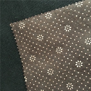 Polyester underlay không dệt cảm thấy vải với lớp phủ chống trượt PVC dots/PVC dots thảm không trượt cơ sở quần áo - Product Image 2