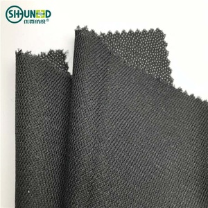 Trung Quốc bán buôn dệt bị hỏng Twill máy bay phản lực nước đôi <span class=keywords><strong>Dot</strong></span> <span class=keywords><strong>PA</strong></span> lớp phủ màu nung chảy <span class=keywords><strong>interlining</strong></span> interfacing vải cho phù hợp với - Product Image 4