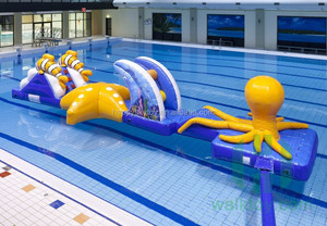 Dễ Thương Hippo Và Octopus <span class=keywords><strong>Inflatable</strong></span> Trở Ngại Nước Khóa Học, Nhảy Và Chạy Pool Float Giant <span class=keywords><strong>Inflatable</strong></span> Trở Ngại - Product Image 5