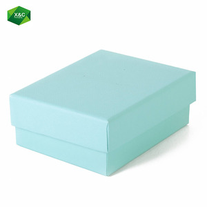 Caja de joyería para collar, embalaje pequeño de lujo personalizado, azul - Product Image 2