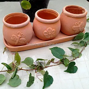 Coperta di Terracotta Fioriere Vasi All'ingrosso Classico, moderno Piccolo Fiore Fioriera per la Casa, giardino Usato con il Fiore/Pianta verde