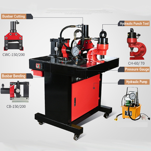 DHY-200 Thủy Lực Thanh Cái Uốn Cắt Đấm Máy Xử Lý Thanh Cái Máy - Product Image 4