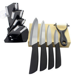 Set di <span class=keywords><strong>coltelli</strong></span> da cucina <span class=keywords><strong>in</strong></span> <span class=keywords><strong>ceramica</strong></span> resistente alla ruggine Super affilati professionali di alta qualità da 6 pezzi con blocco - Product Image 3
