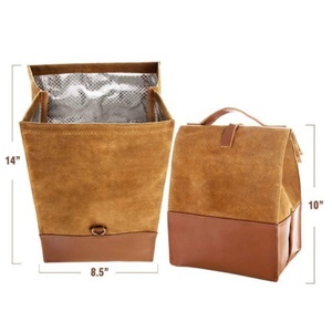Encerado lona cero grado interior bien aislado niño almuerzo enfriador bolsa de - Product Image 4