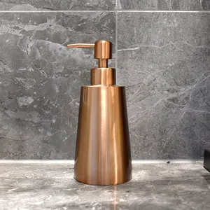 Top Seller Rose Gold Stainless Steel Non-slip Liquid Soap Dispenser with Pump