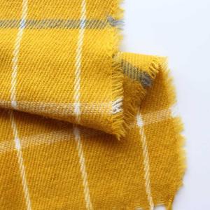<span class=keywords><strong>Écharpe</strong></span> en cachemire jaune à carreaux avec franges, <span class=keywords><strong>prix</strong></span> de gros ZP - Product Image 5