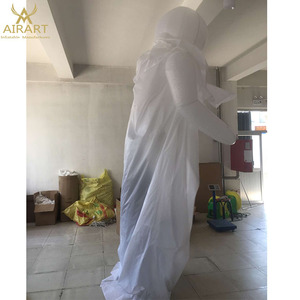 Marionnette fantôme blanche <span class=keywords><strong>gonflable</strong></span> à éclairage led <span class=keywords><strong>géant</strong></span>, costume de poupée de marche pour festival ville parade Z03 - Product Image 4