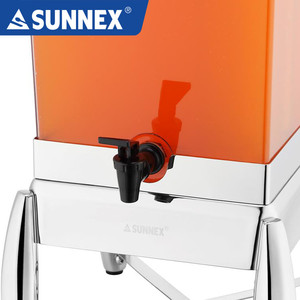 Dispensador de Jugos de Acero Inoxidable de Lujo de 12 Cuartos de Galón con Recipiente de Policarbonato, Grifo Tomlinson y Base Especial - Product Image 2