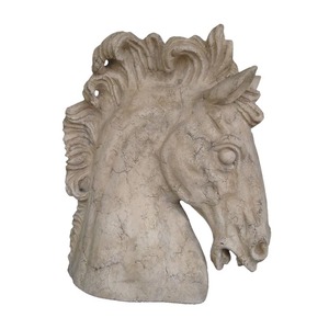 <span class=keywords><strong>Statue</strong></span> de tête de cheval en marbre blanc sculpté à la main en gros - Product Image 3