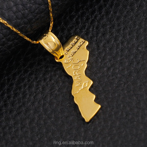Collar con colgante de <span class=keywords><strong>mapa</strong></span> de Maroc, cadenas, collar marroquí, regalo de <span class=keywords><strong>África</strong></span> para mujer y Niña - Product Image 4