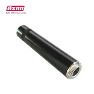 Konektor Jack Audio 3 Pin Stereo Wanita, Berlapis Nikel 1/4 "6.35Mm