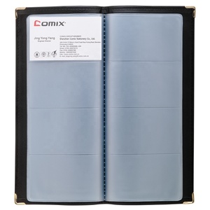 Porte-cartes de visite professionnel en PU noir transparent, capacité 160 cartes, boîte de rangement, album de bureau - Product Image 3