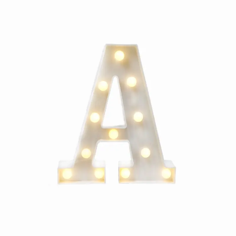High Quality LED Marquee Letter "A" Light Alphabet Light Up By Battery Operated For Party, Wedding Decoration