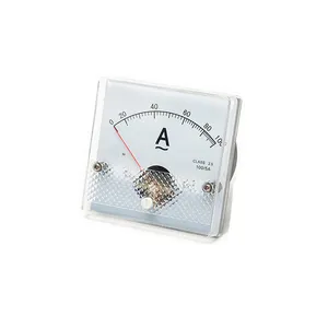 AOYI Panel AC koil bergerak HN-80 80*80mm, Ammeter ac analog panel pengukur arus ampere meter