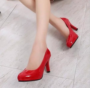UP-0123J Nouveau modèle de chaussures à talons hauts assorties à tout, escarpins 2023, chaussures en cuir PU pour femme de bureau - Product Image 2
