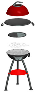 Portátil de Apple BBQ barbacoa propano Gas Grills con viuda diseño para patio trasero que acampa RV exterior equipo de cocina - Product Image 2