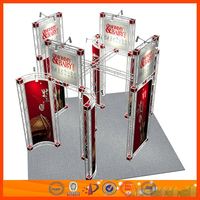 Cabina de exhibición de armazón de aluminio, stand de exhibición, stand de exhibición comercial, stand de armazón