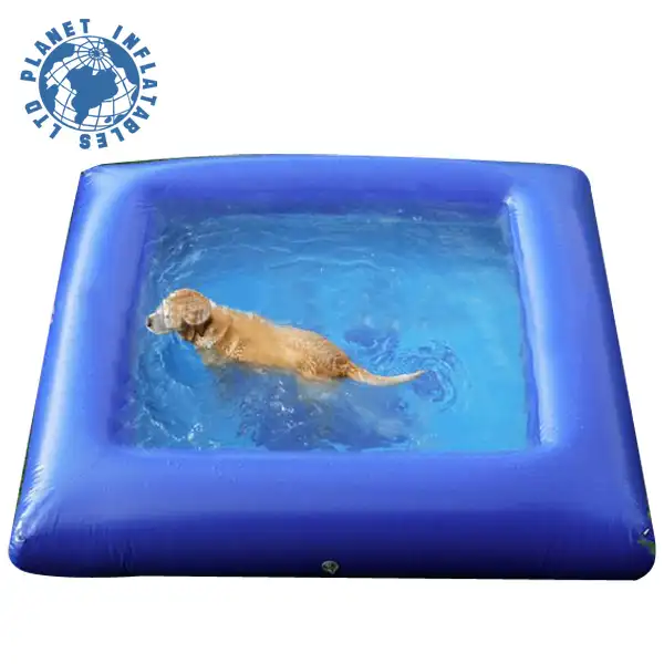 מיני כחול כלב מתנפח בריכת מים עבור חיות מחמד