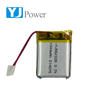 Personalizar batería de iones de litio de <span class=keywords><strong>3</strong></span>,7 V 562228, 340 mAh Lipo batería - Product Image 1