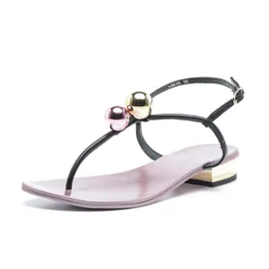 Bán Sỉ Thời Trang Đơn Giản Và Thoải Mái Xăng Đan Đế Bằng Logo Theo Yêu Cầu Cho Nữ Và Nữ - Product Image 1