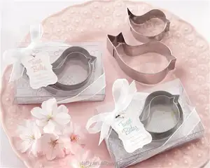 Csja — pince à biscuits rose bleu pour bébés, souvenirs, idée cadeau pour invités, fête prénatale, garçon ou fille, cadeau pour maman et bébé oiseau, nouvelle collection 2017