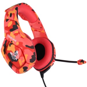 Camouflage <span class=keywords><strong>Casque</strong></span> <span class=keywords><strong>PS4</strong></span>,<span class=keywords><strong>Casque</strong></span> Gamer Professionnel <span class=keywords><strong>Audio</strong></span> Stéréo avec Micro à Réduction du Bruit 3.5mm Over Ear Comfortable rouge - Product Image 5