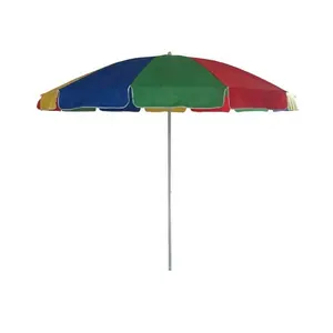 2.6m good quality colorful folding outdoor parasol beach umbrella