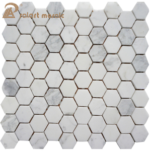 Gạch Khảm Đá Cẩm Thạch Vỡ Màu Trắng Không Đều - Product Image 3