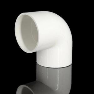 ขายส่งสีขาว UPVC ท่อพีวีซีที่เหมาะสมล้าง75มิลลิเมตร90องศาข้อศอก - Product Image 2