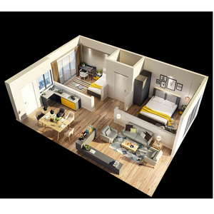 Tipo laminado muebles del hotel servicio <span class=keywords><strong>apartamento</strong></span> muebles/muebles de dormitorio - Product Image 4