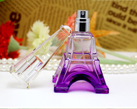 Vide de luxe tour eiffel parfum bouteilles en verre de parfum avec le pulvérisateur de brume