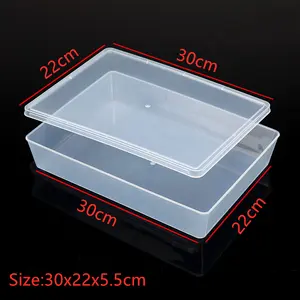 Boîte de rangement A4 en plastique souple, transparente, sur mesure, pièces de rechange