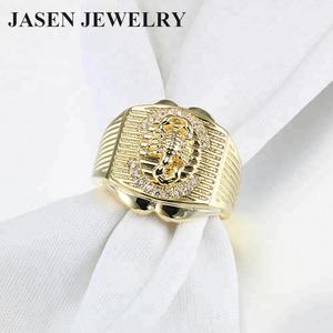 Jasen Dei Monili Monili di costume ragazzi anelli dei monili di modo scorpione mens anello in oro - Product Image 2