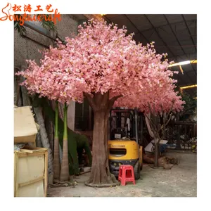 15ft di alta artificiale di seta coperta alberi di ciliegio giapponese per il giardino decorativo