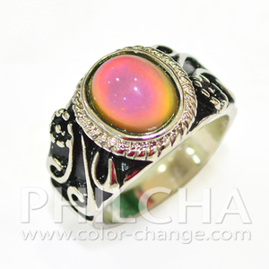 Anillos de piedra de Color cambiante con diseño de patrón especial para hombres y mujeres - Product Image 4