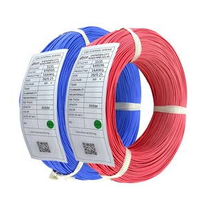 Cable de cobre de silicona UL3135 Cable de silicona de color rojo negro 16AWG/18AWG/20AWG/ <span class=keywords><strong>22AWG</strong></span> - Product Image 4