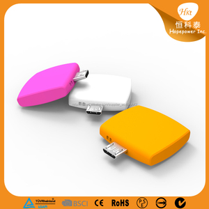 2016 nuovo disegno usa e getta DC5.5V 600 mah caricatore mobile mini usb - Product Image 1